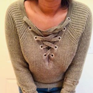 Olive green sweater